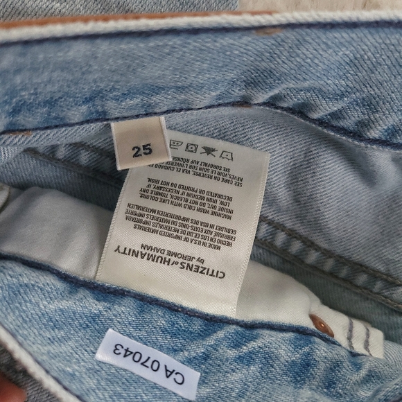 Citizens of Humanity Emerson Straight Leg Boyfriend Light Wash Rigid Jeans - Picture 6 of 16